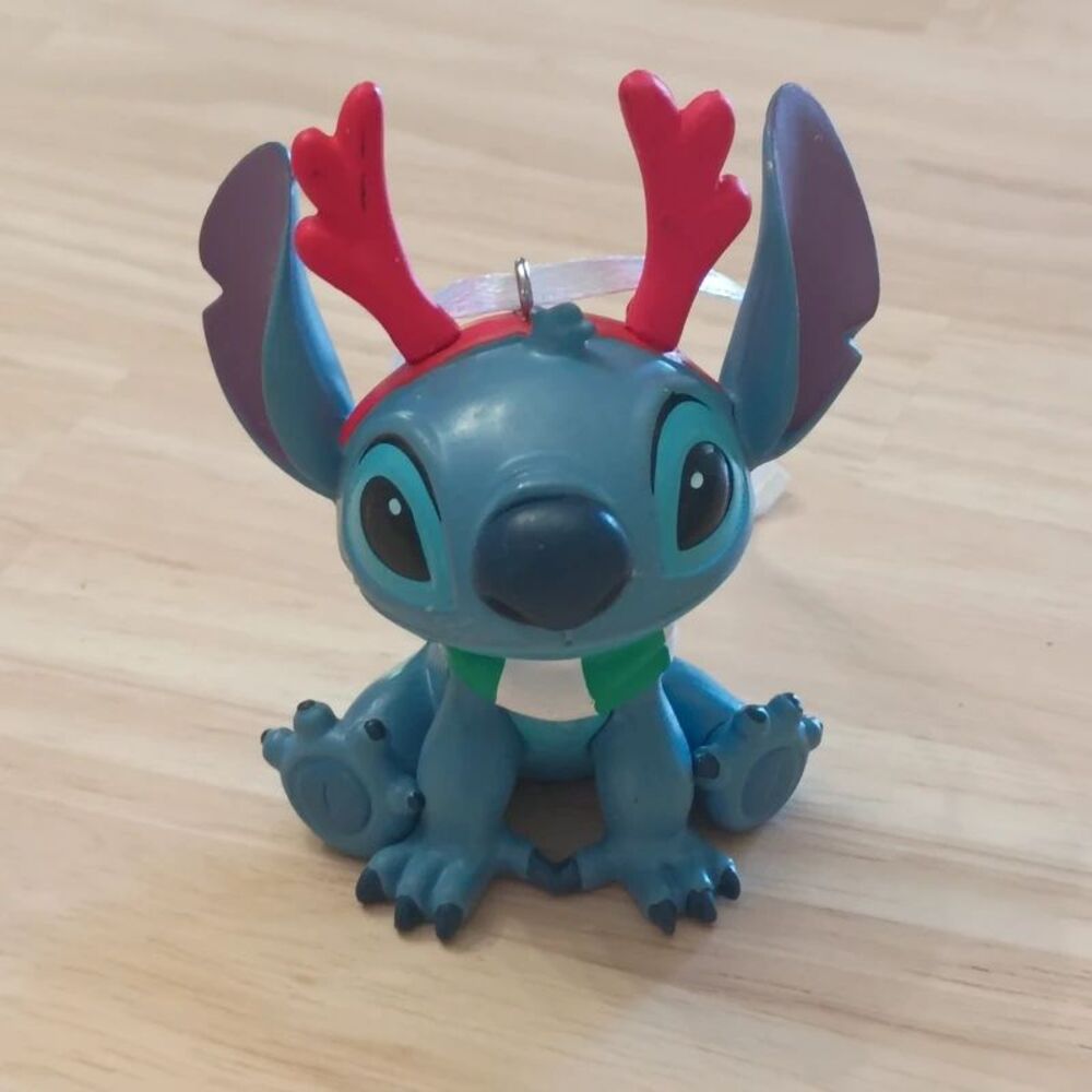NEW Hallmark Disney Stitch Reindeer Ornament Holiday Decoration